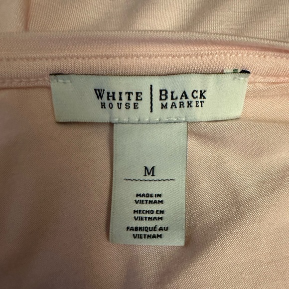 White House Black Market Pink Long Sleeve Relaxed Blouse - Picture 4 of 6